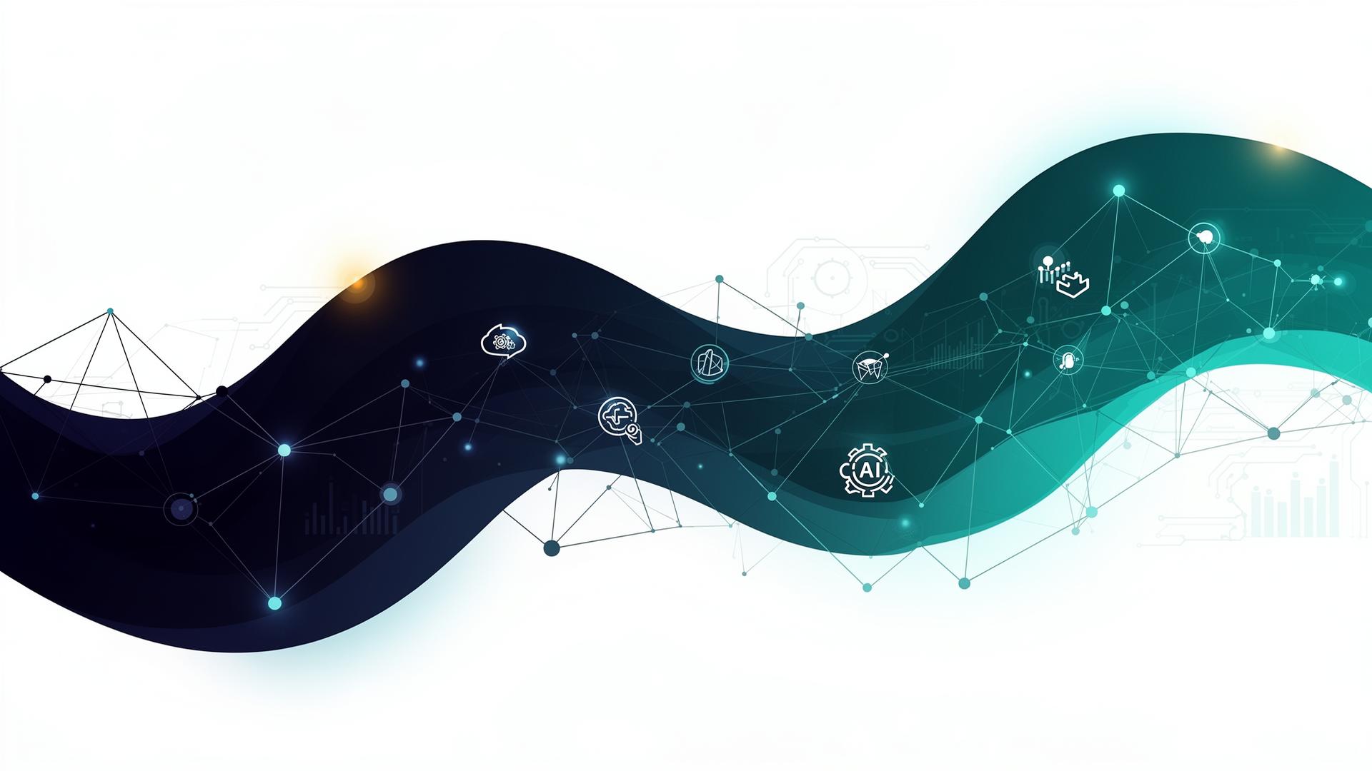 Procurement, analytics, automation and AI network visual
